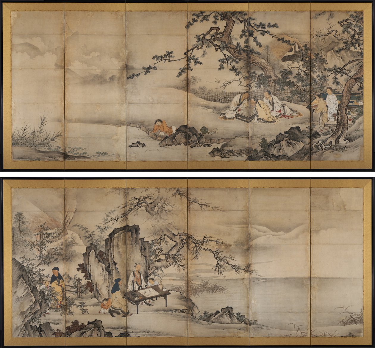 Le Quattro Realizzazioni da attributed to Kano Shōei