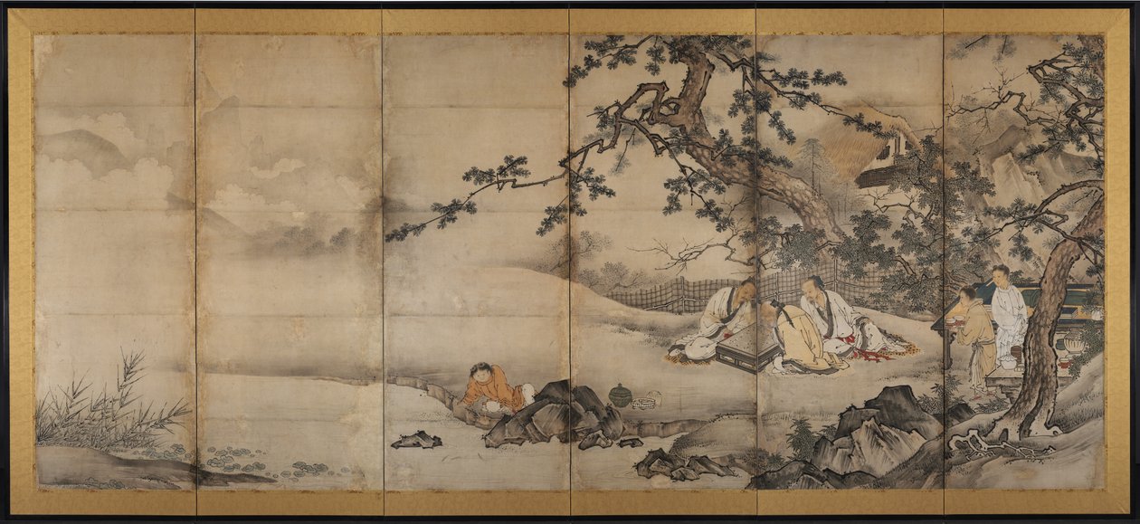 Le Quattro Realizzazioni da attributed to Kano Shōei