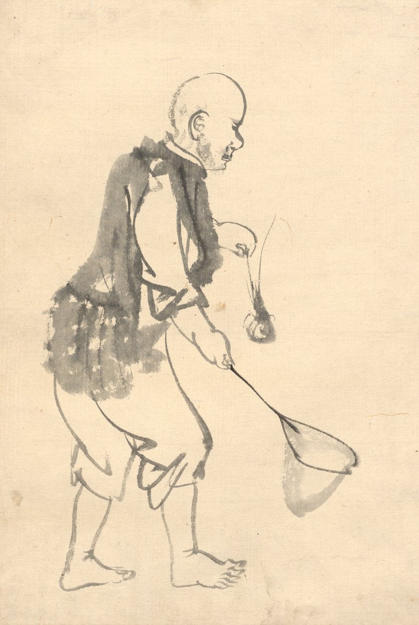 Il pescatore di gamberi da attributed to Kono Bairei