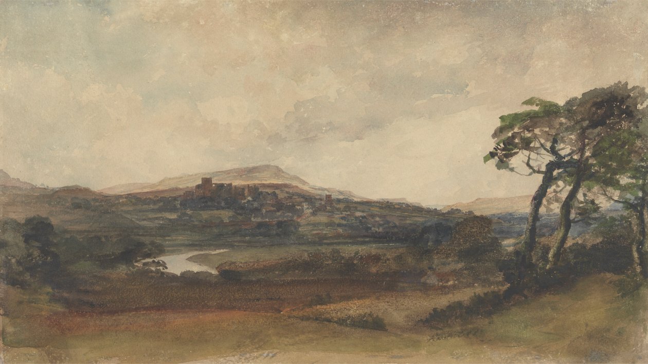 Middleham, Yorkshire da attributed to Peter DeWint