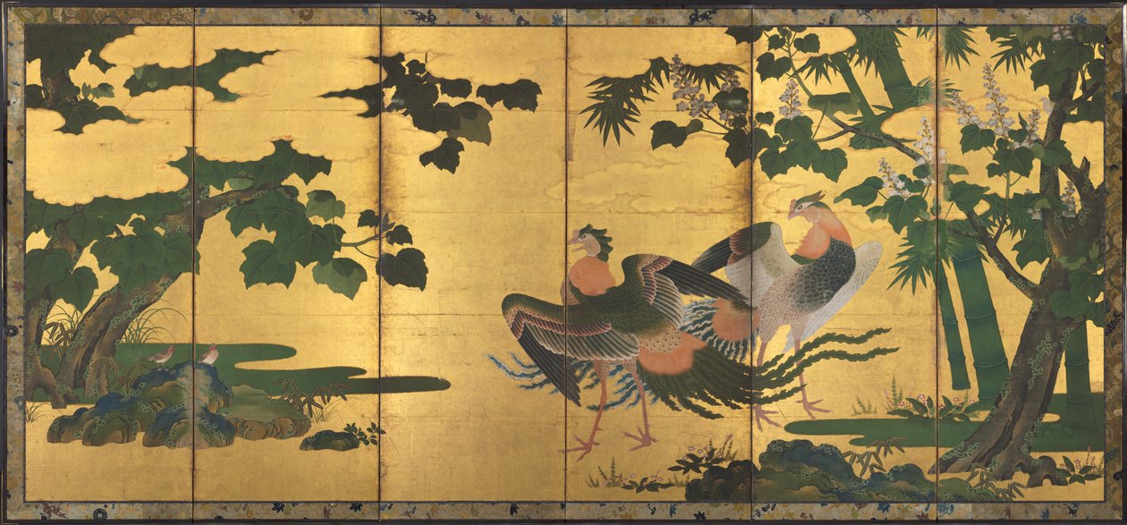 Fenici e paulonia da attributed to Tosa Mitsuyoshi
