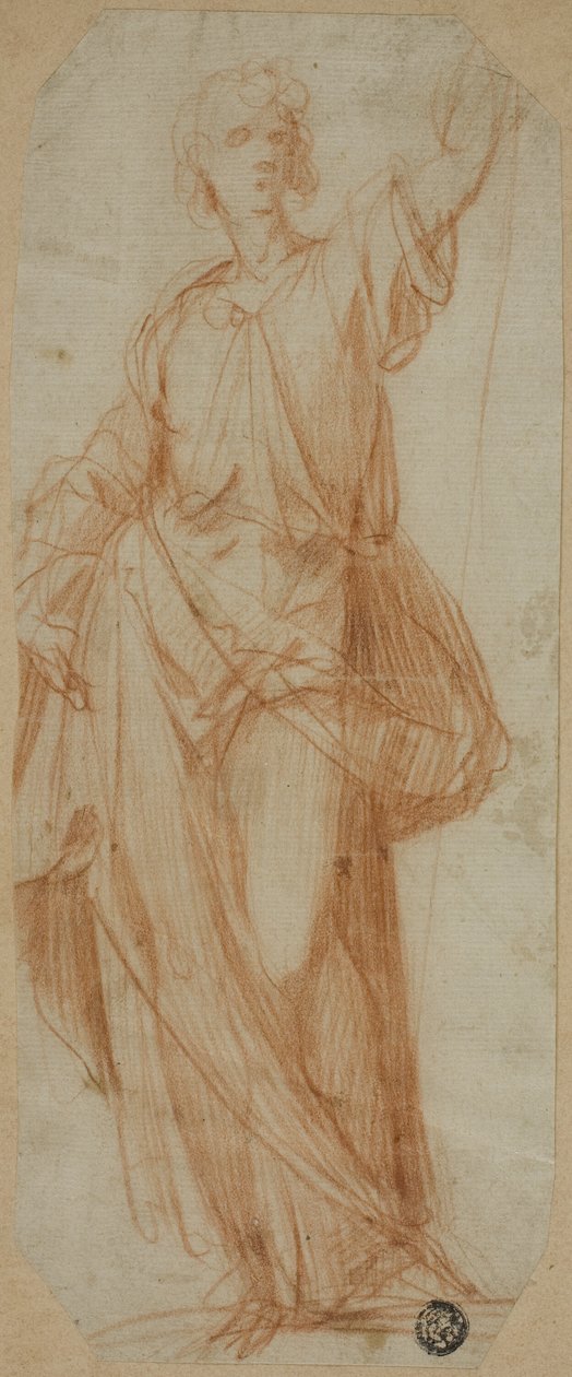 Figura in piedi e drappeggiata da called Cavaliere d