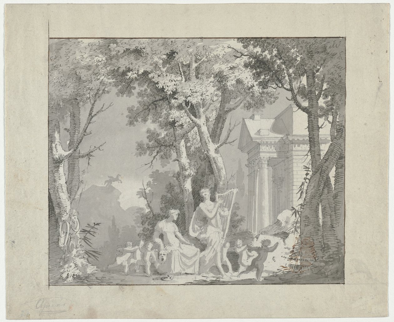 Scena Classica da circle of Francisco Vieira (Portuguese