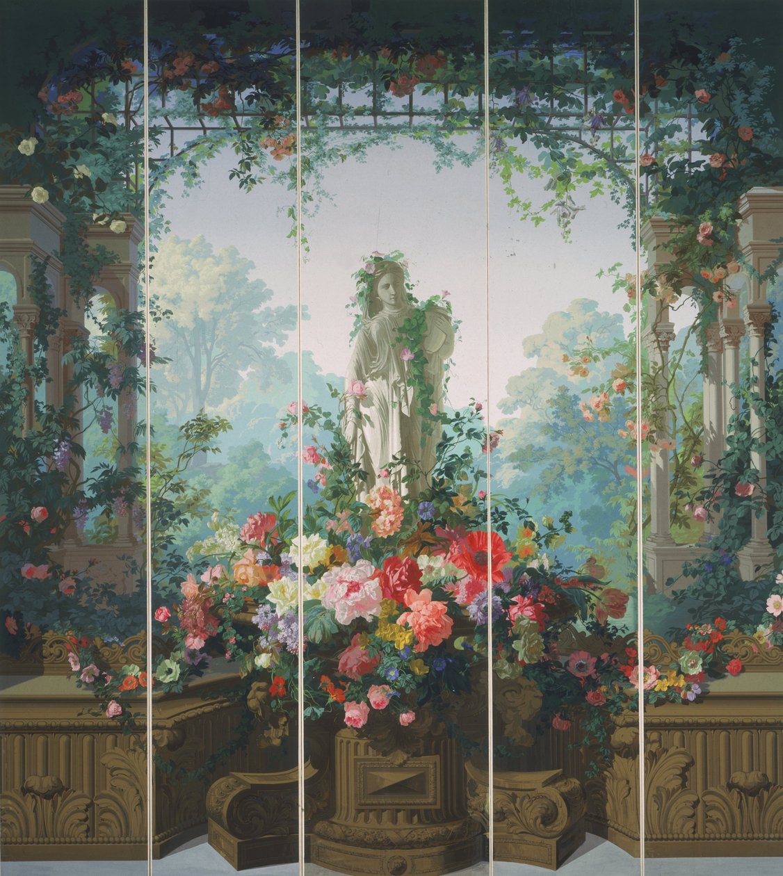 Giardino di Armida Carta da parati da Édouard Muller (called Rosenmuller)