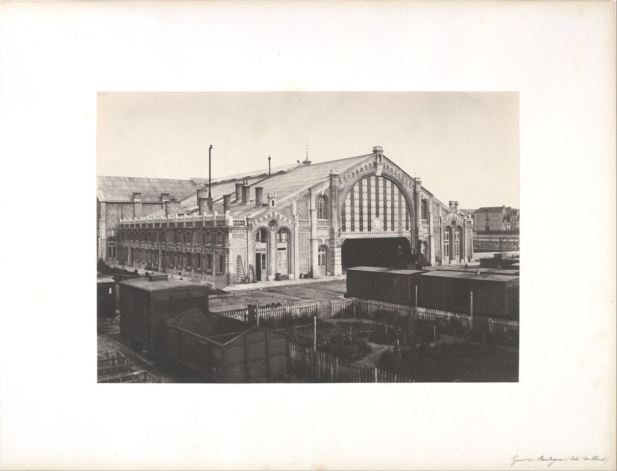 Stazione di Boulogne, lato Parigi da Edouard Denis Baldus