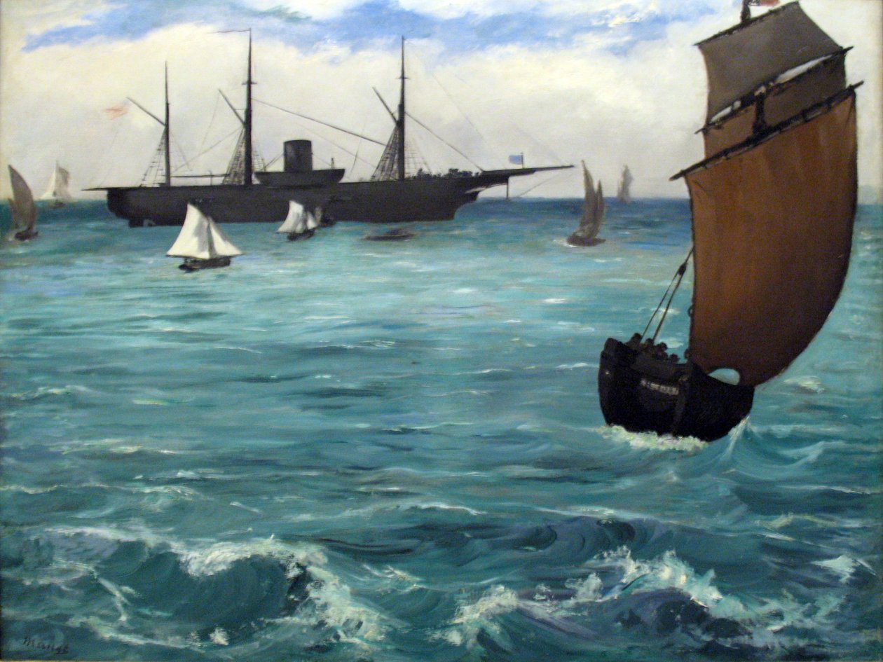 La Kearsarge a Boulogne da Édouard Manet