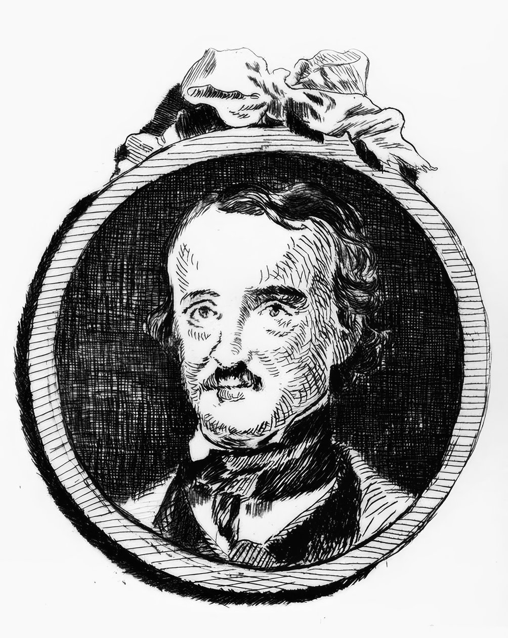 Edgar Allan Poe / Incisione di E. Manet da Édouard Manet
