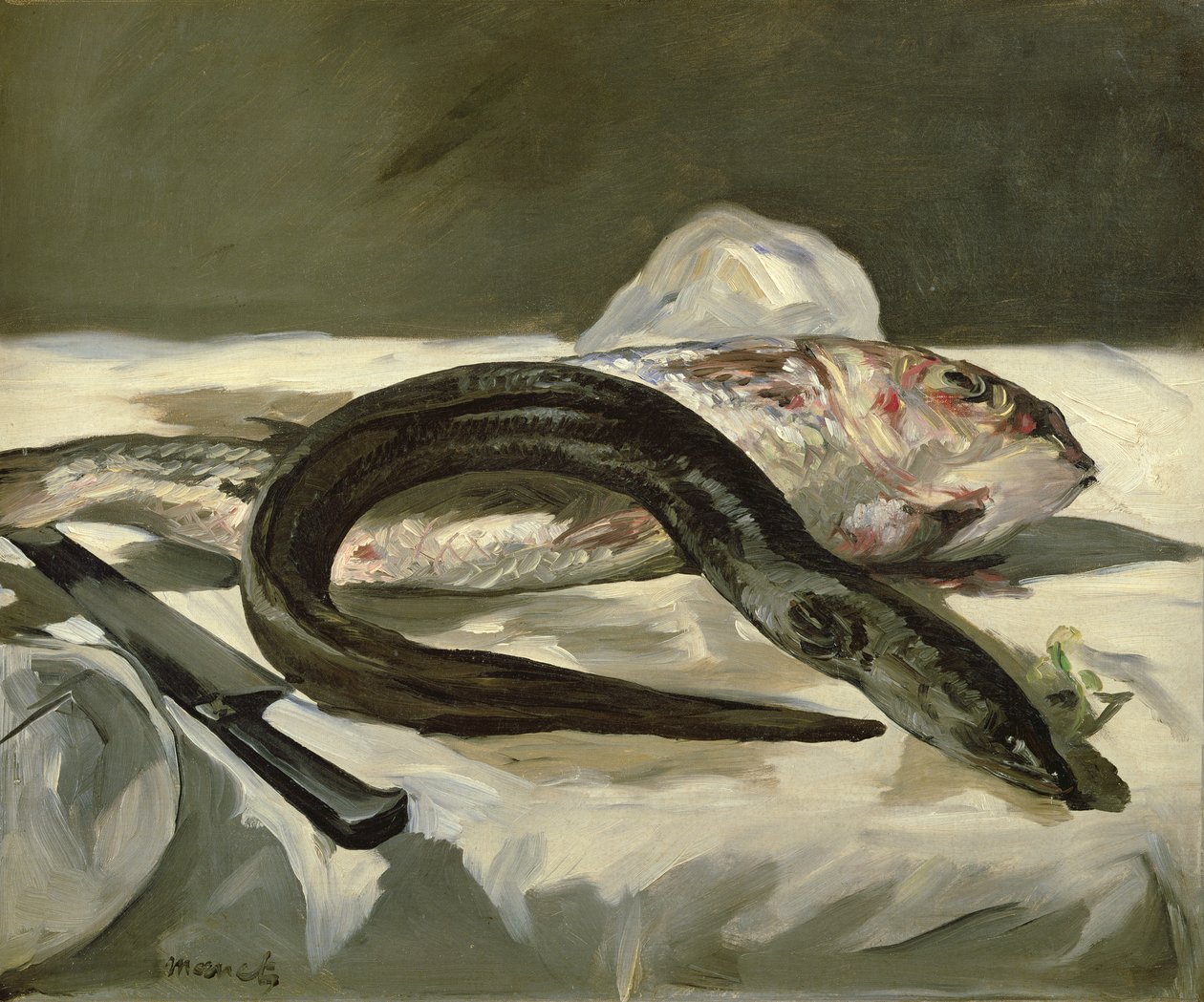 Anguilla e triglia da Édouard Manet