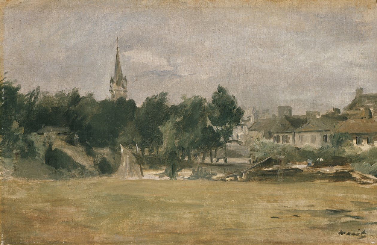 Paesaggio con una chiesa di villaggio, XIX secolo da Édouard Manet