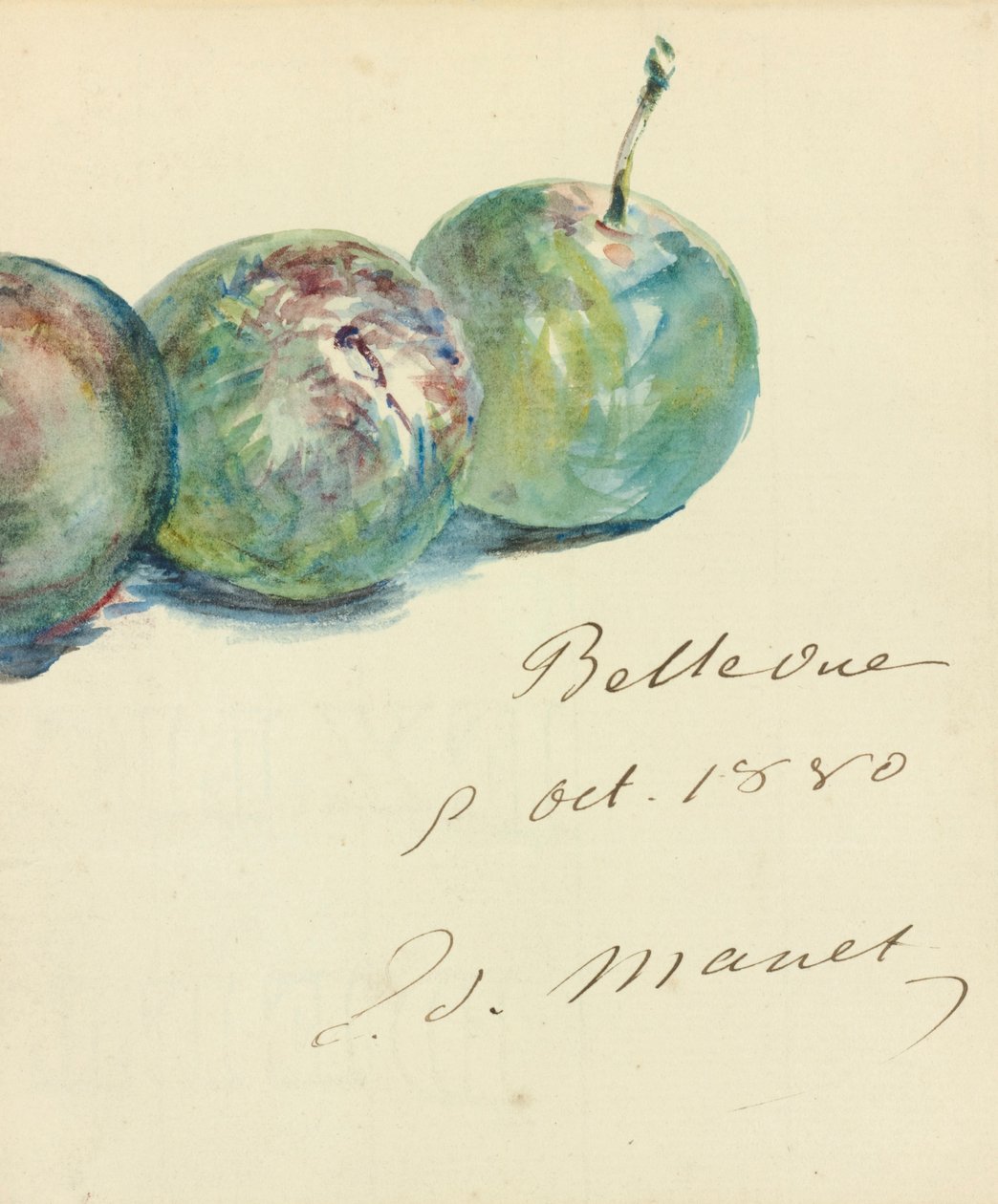 Lettera da Édouard Manet