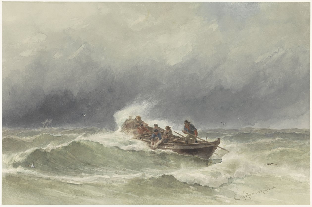 Salvataggio in mare da jonkheer Jacob Eduard van Heemskerck