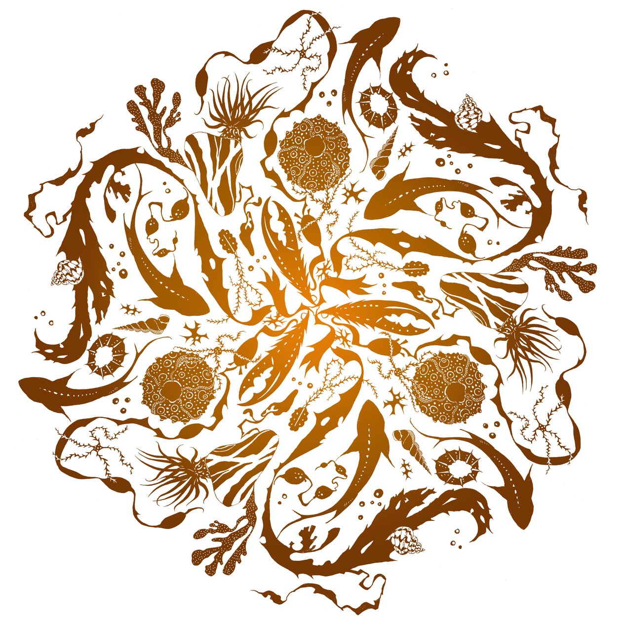 Mare marginis, 2018 (serigrafia) da julia McKenzie