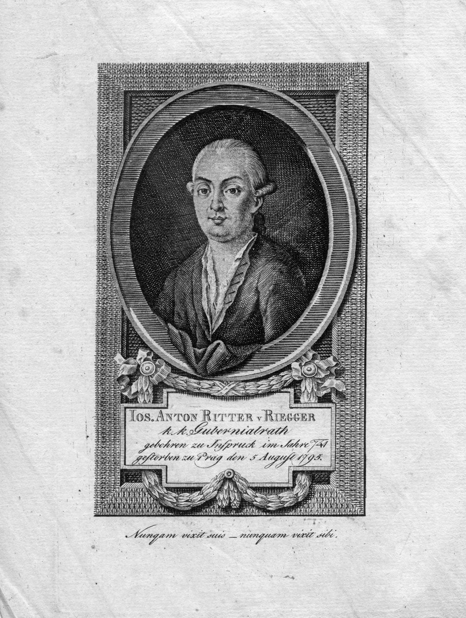 Josef Anton von Riegger da non identifié