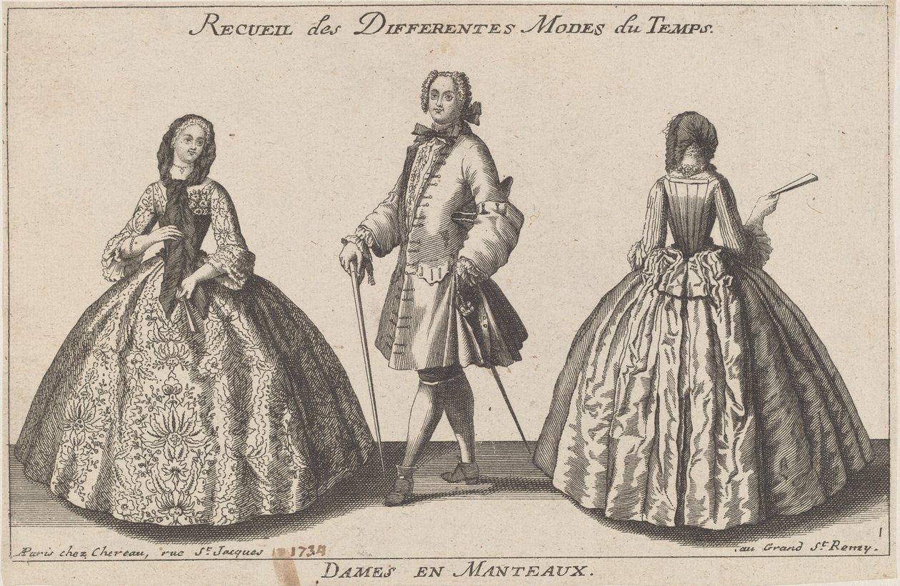 Donne in mantelli da published by Jacques Chéreau