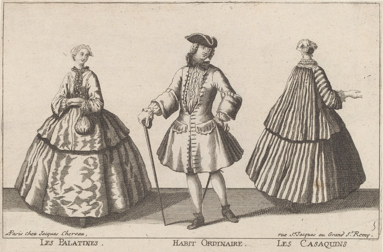 Le Palatine/Habit Ordinaire/I Casaquins da published by Jacques Chéreau