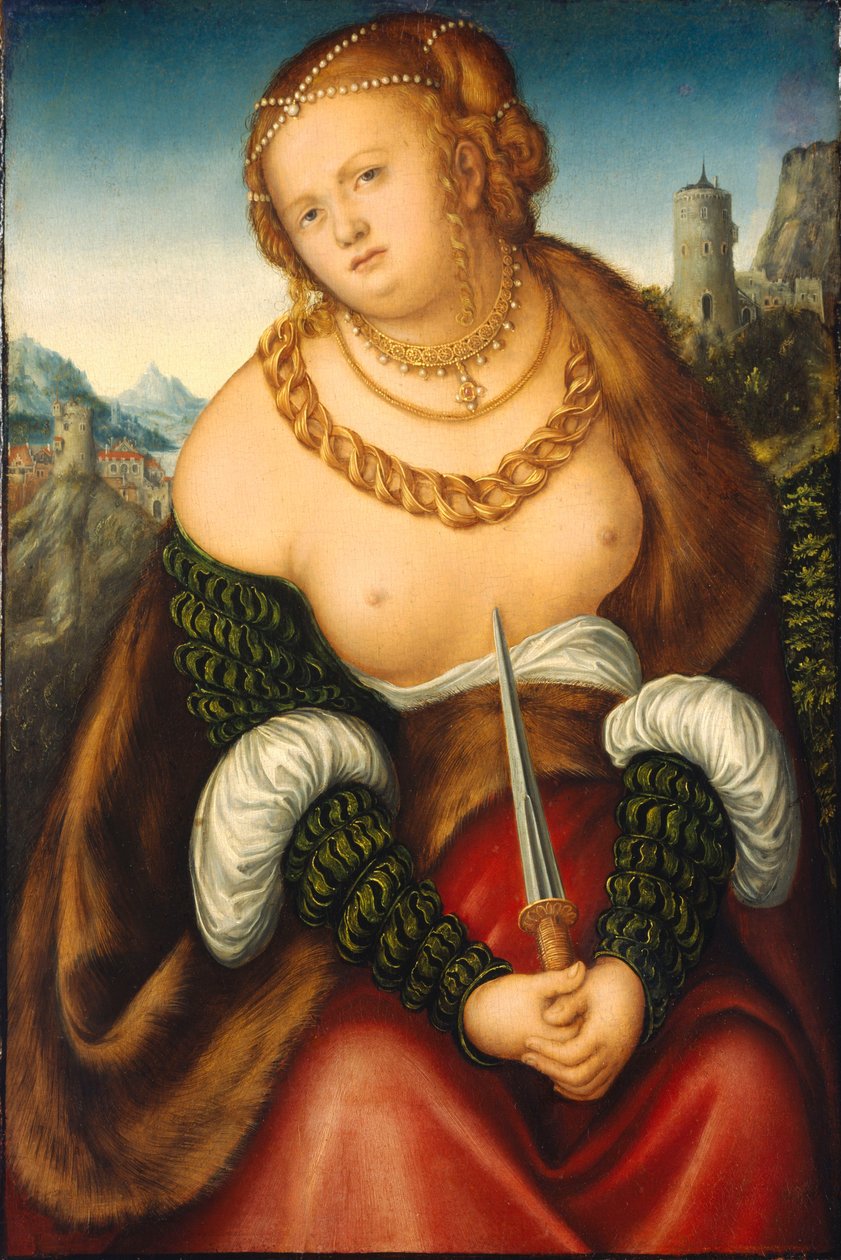 Lucrezia / Il suicidio di Lucrezia da workshop of Lucas Cranach the Elder