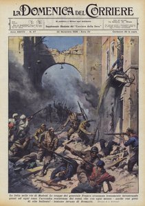 La lotta nelle vie di Madrid