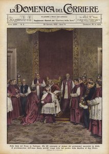 Nella Sala del Trono in Vaticano
