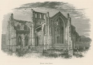 Abbazia di Melrose, da est