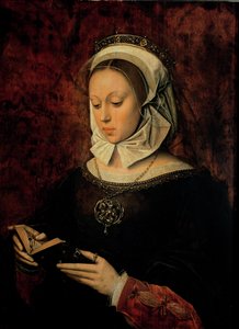 Giovane donna che legge un libro d