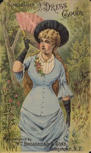 Signora elegante con ventaglio
