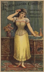 Signora con corsetto giallo