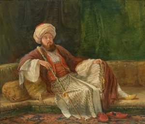 Gentiluomo occidentale in costume orientale
