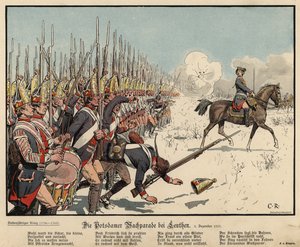 Fanteria prussiana alla battaglia di Leuthen