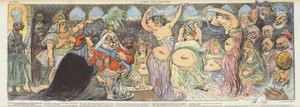 Danzatrici del ventre. Illustrazione per Le Rire