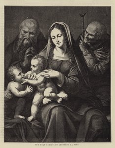 La Sacra Famiglia, di Leonardo da Vinci