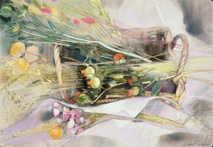 Cesto di fiori secchi