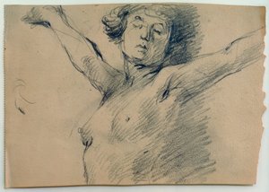 Nudo femminile, mezzobusto
