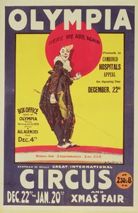 Poster del circo Bertram Mills, 1922