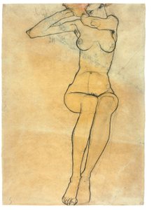Nudo seduto, 1910