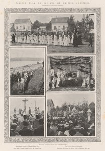 Rappresentazione della Passione da parte degli indiani della Columbia Britannica