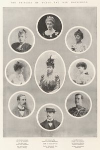 La Principessa del Galles e la sua famiglia