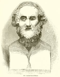 Antico busto di Omero
