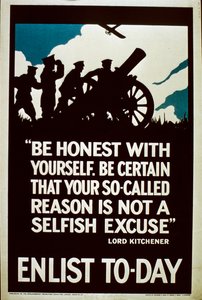 Poster di Reclutamento Enlist To-Day, 1914-18