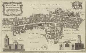 Mappa del quartiere di Aldersgate, Città di Londra