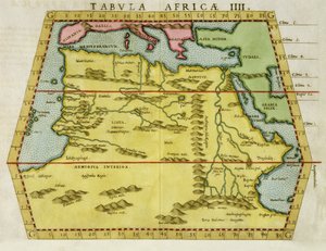 Mappa del Nord Africa, c.1580