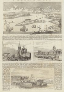 San Pietroburgo nel 1706 e 1856