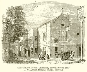 La casa del trattato, Uxbridge, ora la Crown Inn