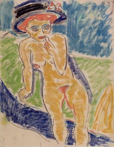 Nudo femminile seduto