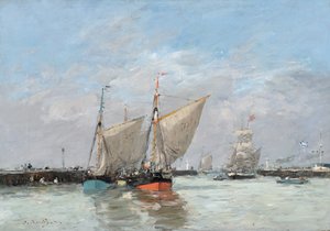 Trouville, I Moli, Alta Marea, 1876