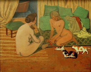 Donne nude con gatti