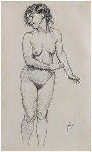 Nudo in piedi