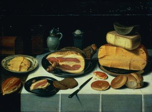 Natura morta con prosciutto