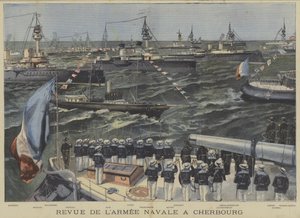 Revisione della Marina francese al largo di Cherbourg
