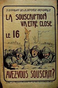 Poster per i Buoni di Guerra Francesi, 1914-18