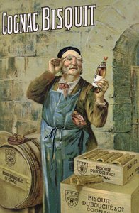 Poster pubblicitario per il cognac Bisquit